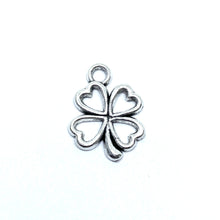 Load image into Gallery viewer, Small Silver Four-Leaf Clover Cutout

