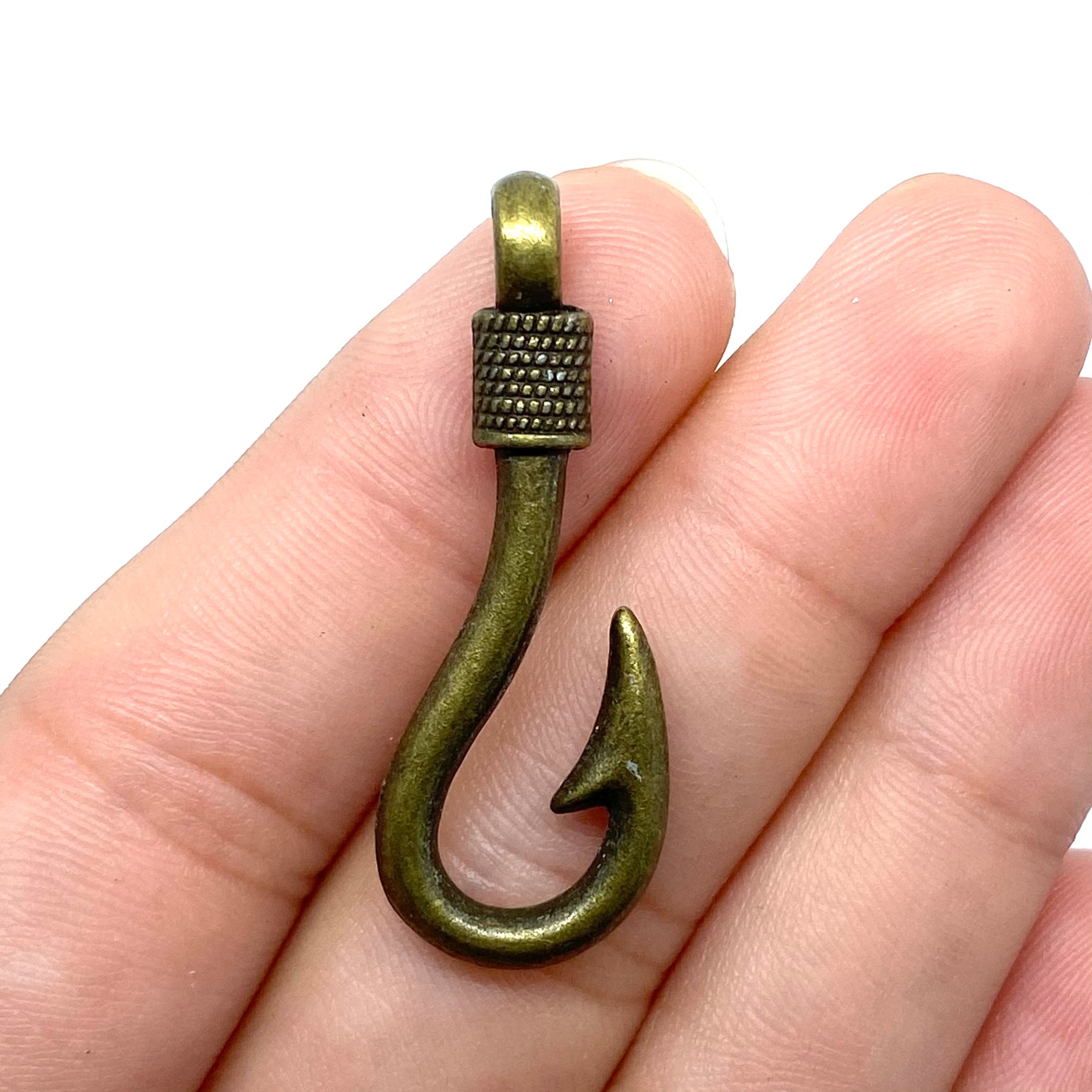 bronze fishing hook Bronze Fish Hook – By The Picket Fence