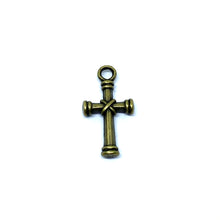 Load image into Gallery viewer, Wrapped Bronze Cross
