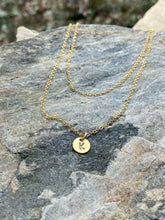 Load image into Gallery viewer, Double Strand Gold Filled Initial Necklace
