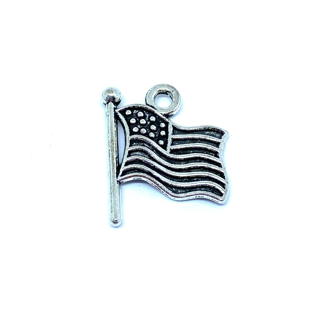 Silver United States Flag