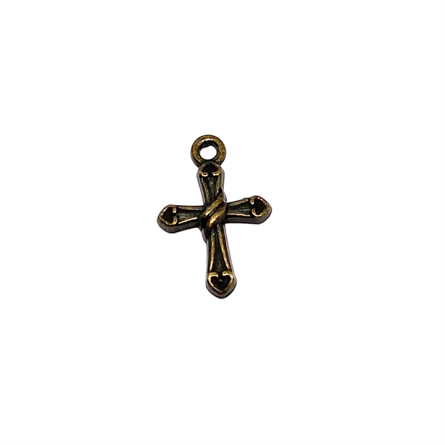 Bronze Cross with Heart