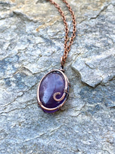 Load image into Gallery viewer, Amethyst Copper Pendant
