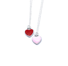 Load image into Gallery viewer, Pink or Red Tiny Heart Necklace
