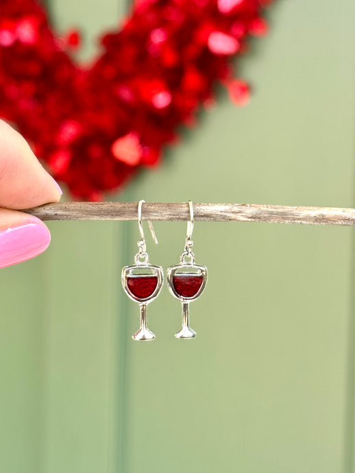 Wine Glass Drop Earrings