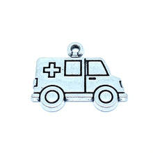 Load image into Gallery viewer, Silver Ambulance Charm
