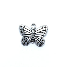 Load image into Gallery viewer, Pewter Butterfly Beads
